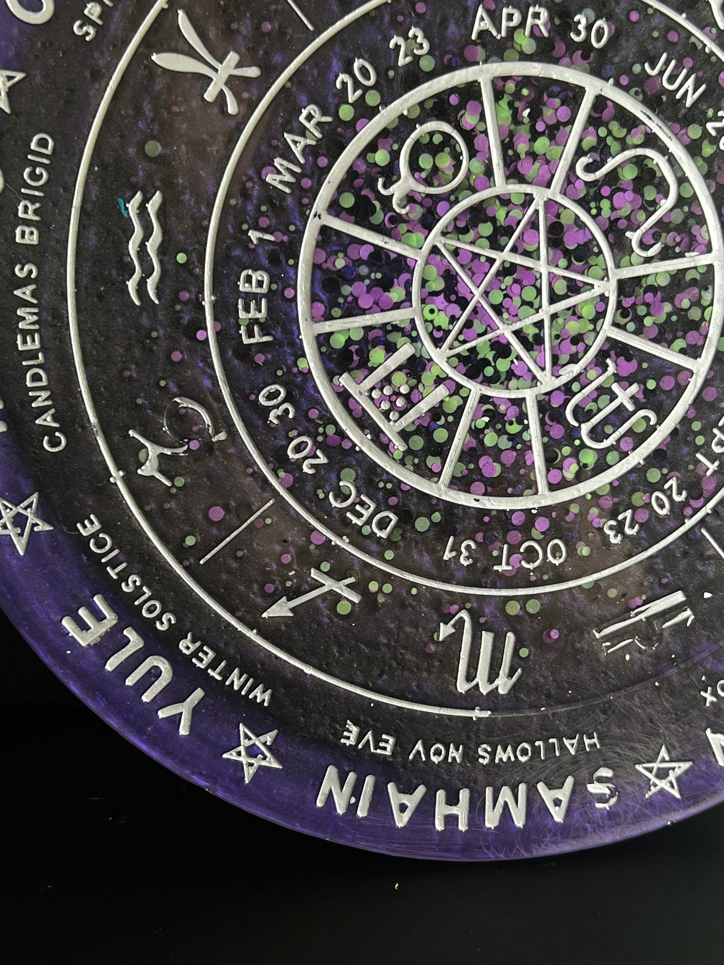 ✨ Midnight Oracle Wheel of the Year Altar Tray ✨