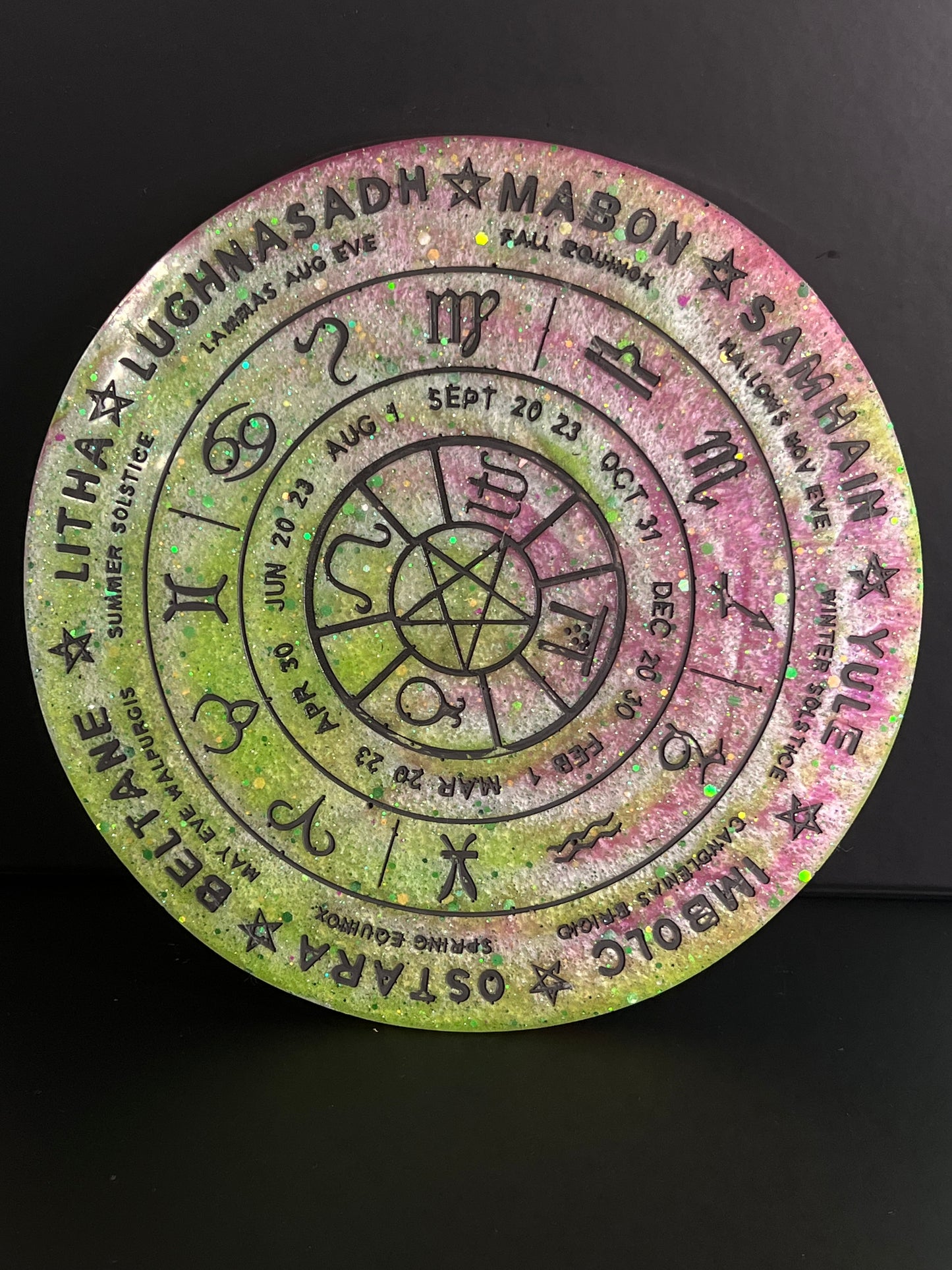 ✨ Enchanted Grove Wheel of the Year Altar Tray ✨