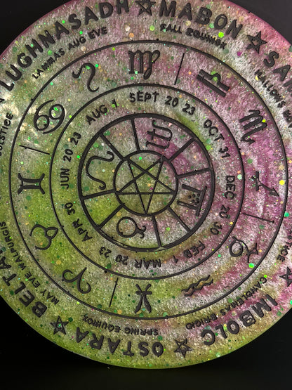 ✨ Enchanted Grove Wheel of the Year Altar Tray ✨