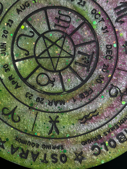 ✨ Enchanted Grove Wheel of the Year Altar Tray ✨