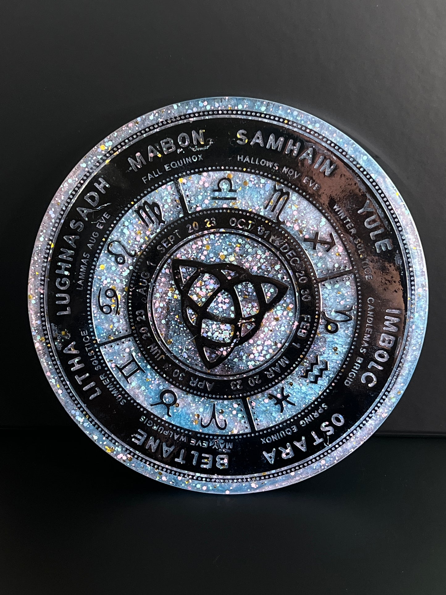 ✨ Celestial Veil Wheel of the Year Altar Tray ✨