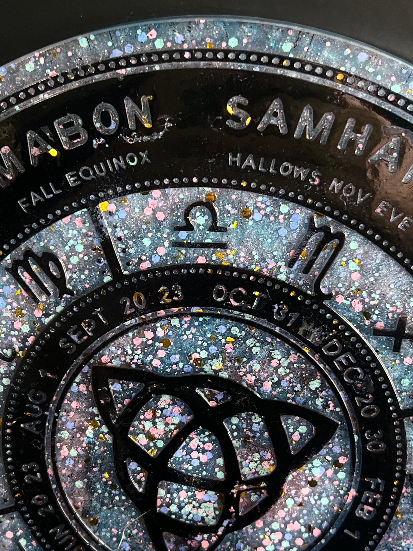 ✨ Celestial Veil Wheel of the Year Altar Tray ✨