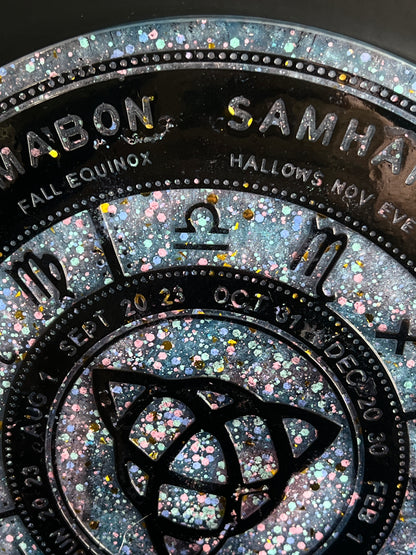 ✨ Celestial Veil Wheel of the Year Altar Tray ✨