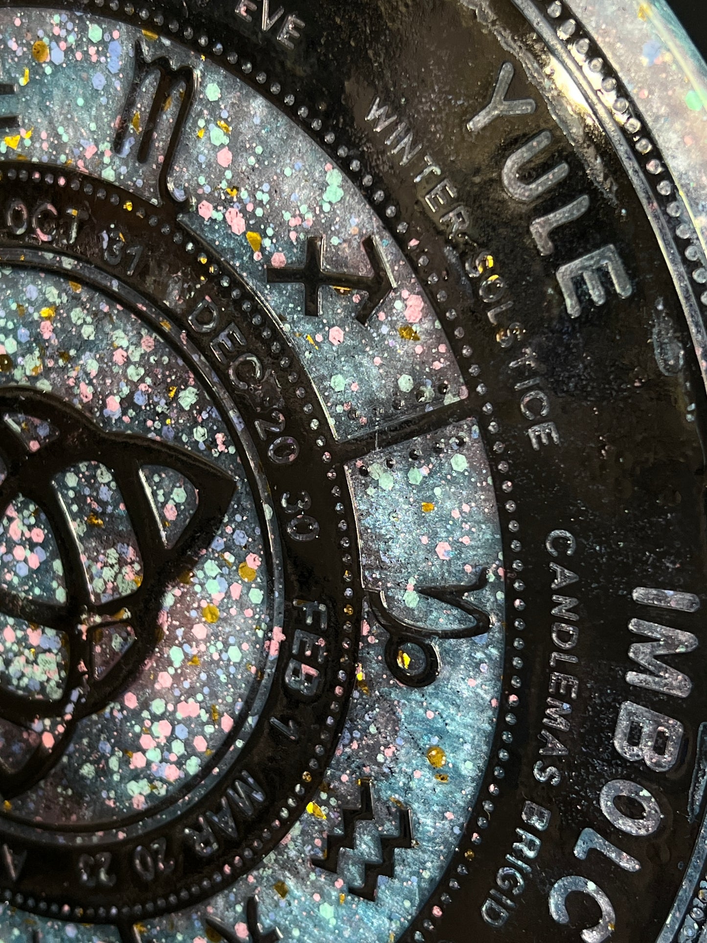 ✨ Celestial Veil Wheel of the Year Altar Tray ✨