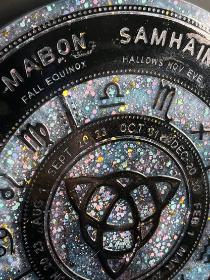 ✨ Celestial Veil Wheel of the Year Altar Tray ✨