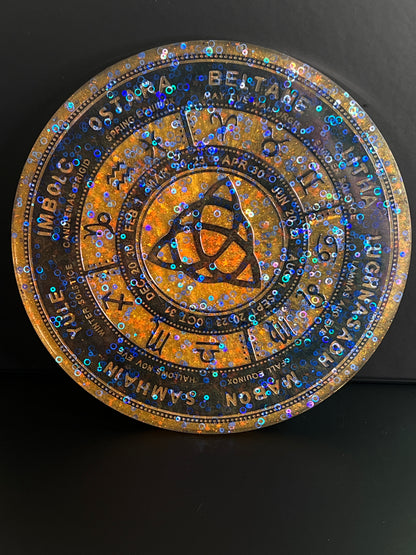 ✨ Solar Ember Wheel of the Year Altar Tray ✨