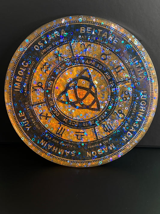 ✨ Solar Ember Wheel of the Year Altar Tray ✨