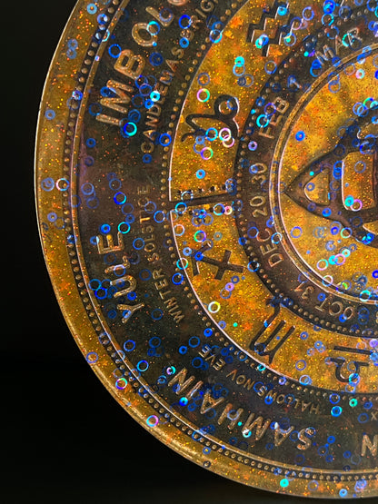 ✨ Solar Ember Wheel of the Year Altar Tray ✨