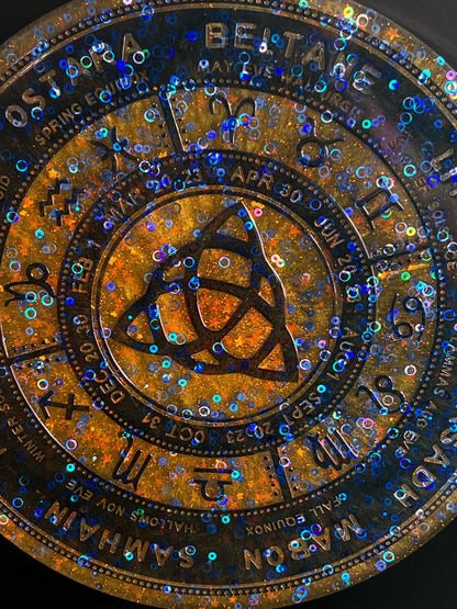 ✨ Solar Ember Wheel of the Year Altar Tray ✨