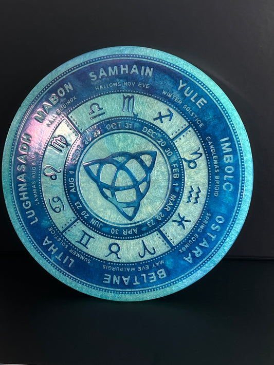 ✨ Oceanic Solstice Wheel of the Year Altar Tray ✨