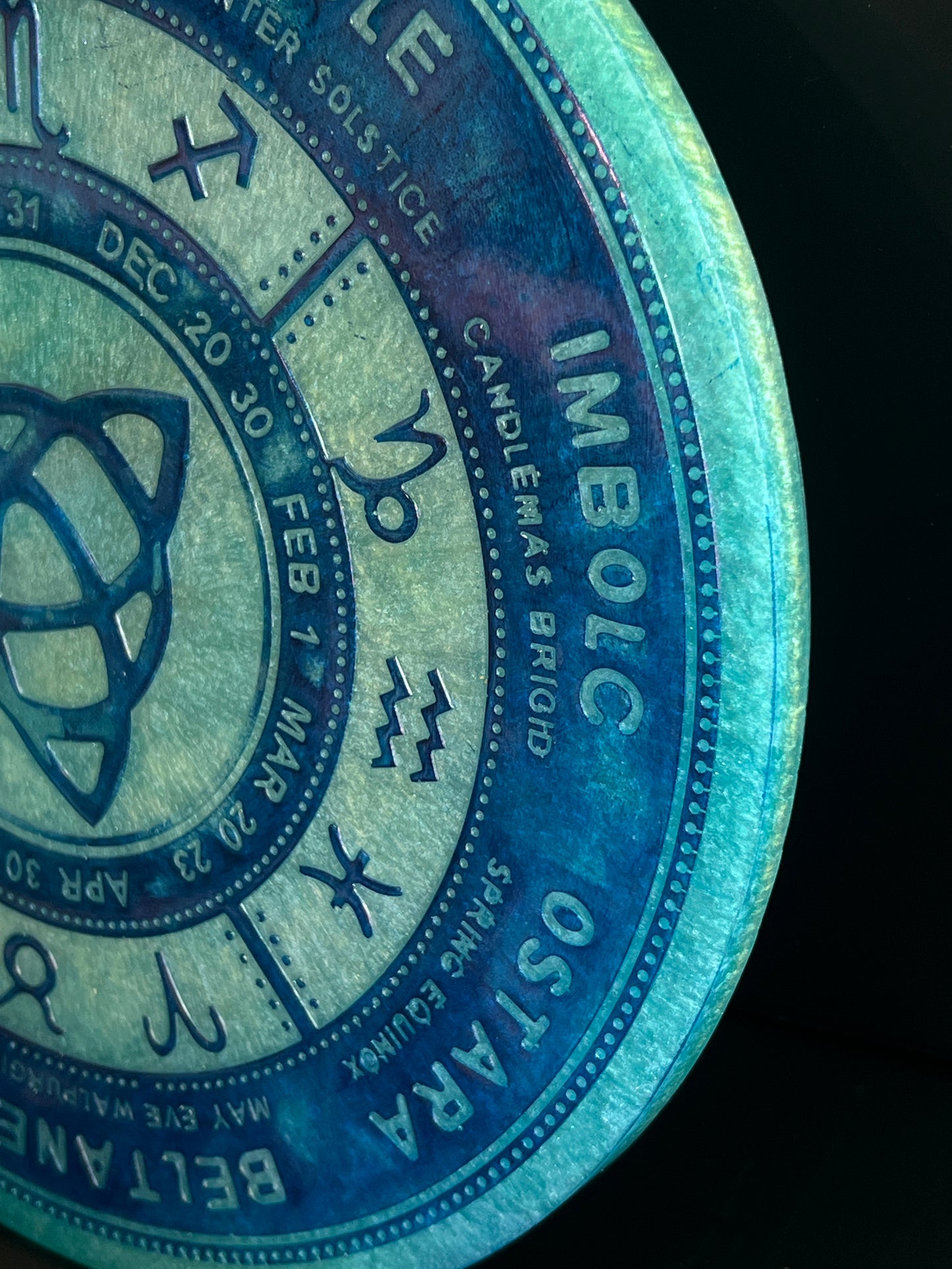 ✨ Oceanic Solstice Wheel of the Year Altar Tray ✨