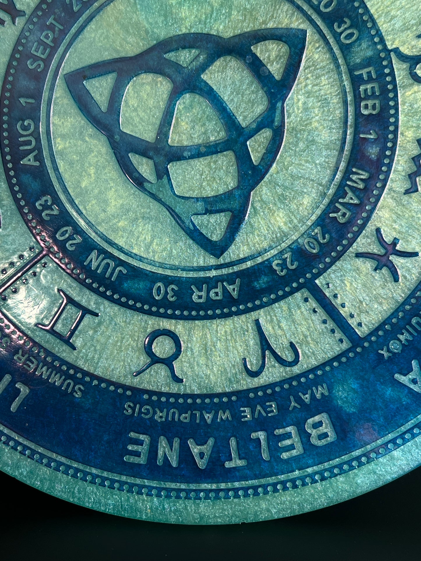 ✨ Oceanic Solstice Wheel of the Year Altar Tray ✨