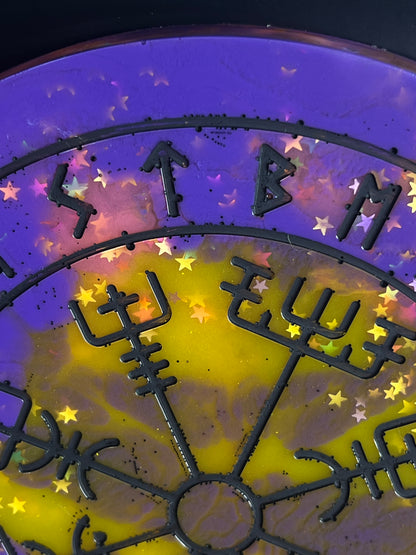 🌟 Celestial Dream Runic Compass Wheel✨ | Elder Futhark Ritual Altar Tool