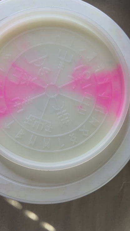 ⚒️ Forged Ember Runic Compass Wheel ✨ | Elder Futhark Ritual Altar Tool