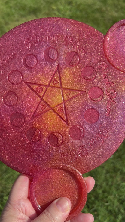 Sunset Glow Lunar Phases Candle Tray