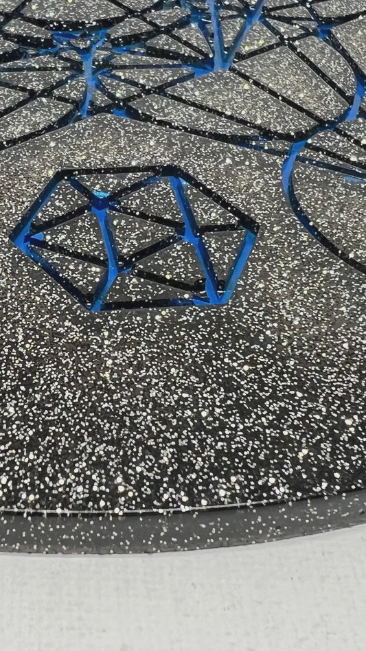 ✨ Starforge Sacred Geometry Tray | Electric Cosmic Altar Disc