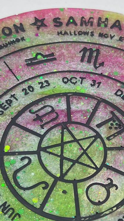 ✨ Enchanted Grove Wheel of the Year Altar Tray ✨